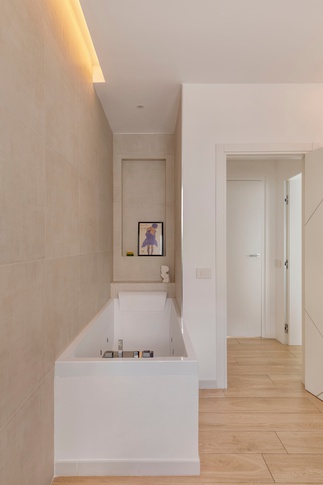 Bagno in stile contemporaneo di 7 di Caterina Scamardella Architetto Bagno in stile contemporaneo di 7 di Caterina Scamardella Architetto