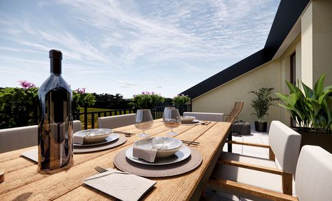Terrazza in stile moderno di 38 di Studio LABventinove