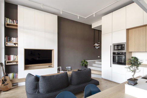 Open Space in stile contemporaneo di 27 di kkarchitecture