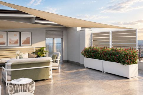 Terrazza in stile contemporaneo di 30 di Arcangelo Primato