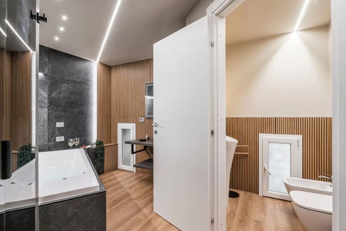 Bagno in stile moderno di 10 di Stefano Proietti Architetto Bagno in stile moderno di 10 di Stefano Proietti Architetto