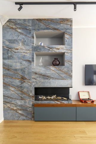 Soggiorno in stile contemporaneo di 26 di As architettura