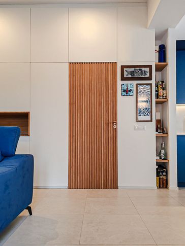 Open Space in stile contemporaneo di 45 di Rossana Alfieri Architetto