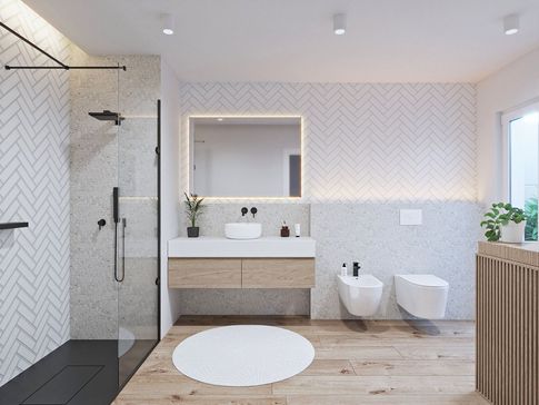 Bagno in stile moderno di 6 di AT Design Studio Bagno in stile moderno di 6 di AT Design Studio