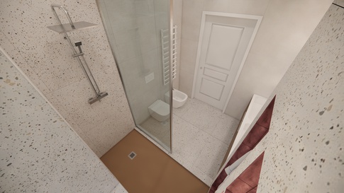 Bagno in stile contemporaneo di 8 di Studio Gaetano Riccardelli