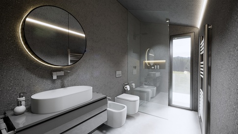 Bagno in stile urban di 6 di Simona Fogalesi interior designer