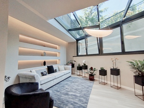 Soggiorno in stile moderno di 30 di Stefano Proietti Architetto