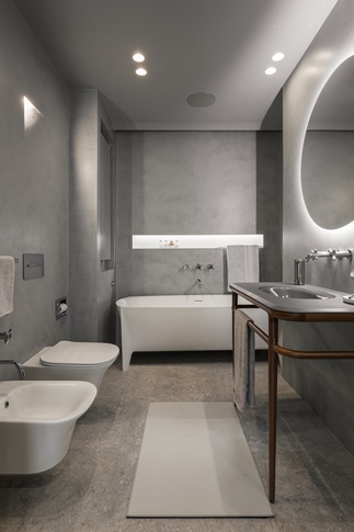 Bagno in stile contemporaneo di 6 di architetto Caterina Martini Bagno in stile contemporaneo di 6 di architetto Caterina Martini