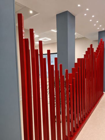 Open Space in stile moderno di 450 di Studio di Architettura Luigi Pezzella