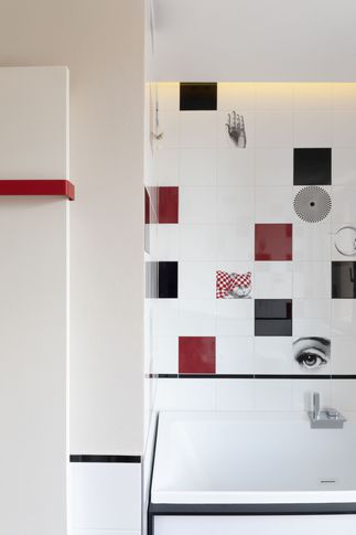 Bagno in stile contemporaneo di 8 di architempore