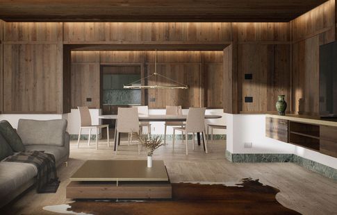 Open Space in stile nordico di 35 di archi.nen | gianluca menardi architetto