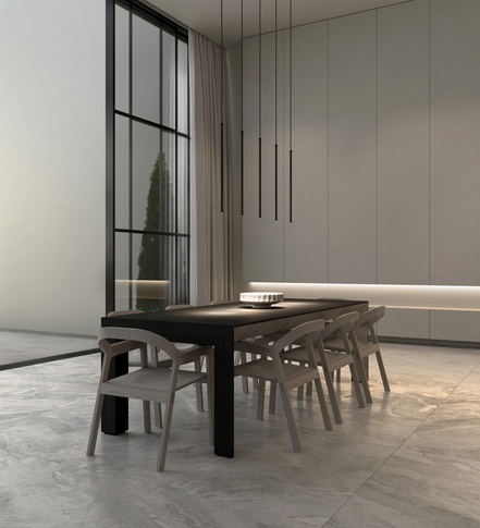 Open Space in stile minimal di 150 di Debora Carminatti