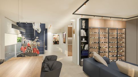 Open Space in stile minimal di 63 di MICHELE VOLPI STUDIO INTERIOR DESIGN Open Space in stile minimal di 63 di MICHELE VOLPI STUDIO INTERIOR DESIGN