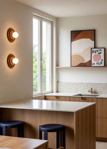 Cucina in stile japandi di 40 di EmmePi Architettura