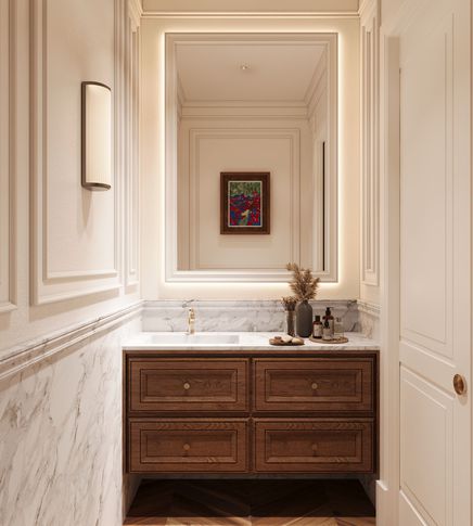 Bagno di Servizio in stile classico di 10 di Salvatore Sito Interior Designer Bagno di Servizio in stile classico di 10 di Salvatore Sito Interior Designer