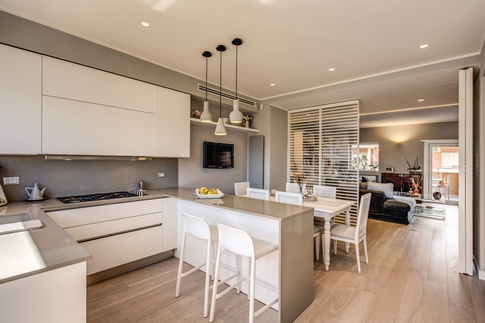 Cucina in stile contemporaneo di 20 di MOB Architects