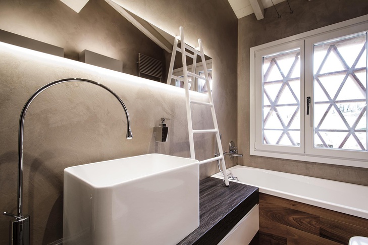 Bagno in stile minimal di 6 di Rachele Biancalani Studio