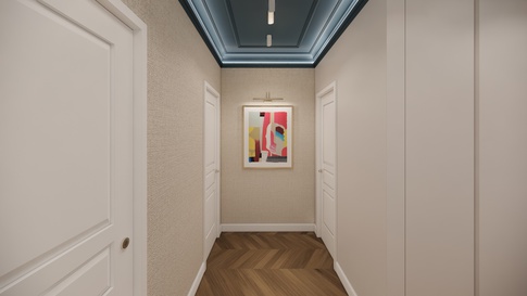 Corridoio in stile contemporaneo di 16 di Studio Gaetano Riccardelli