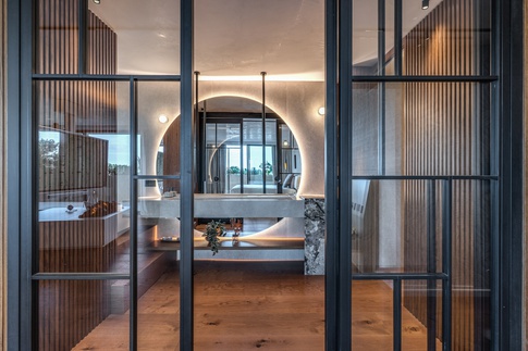 Camera da Letto in stile moderno di 90 di MOB Architects