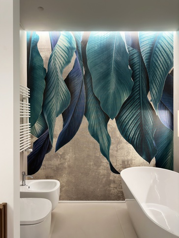 Bagno in stile contemporaneo di 6 di Areadieci architettura