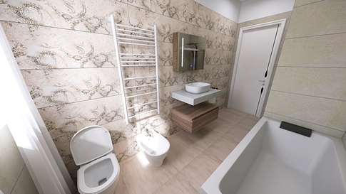 Bagno in stile moderno di 6 di Arch. Mario Rea