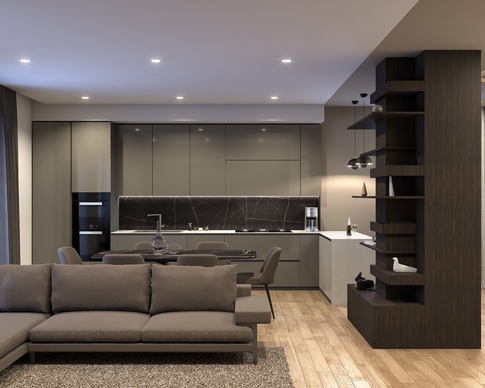Open Space in stile moderno di 48 di Carusone D+B
