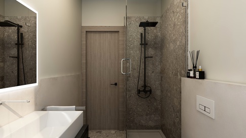 Bagno in stile moderno di 5 di Arar Studio di Arar Muna Isabella
