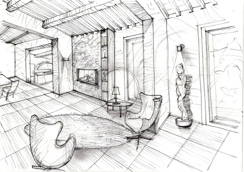 Open Space in stile mediterraneo di 75 di MICHELE VOLPI STUDIO INTERIOR DESIGN