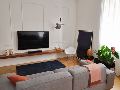 Open Space in stile transitional di 40 di Ciliegio Esterno