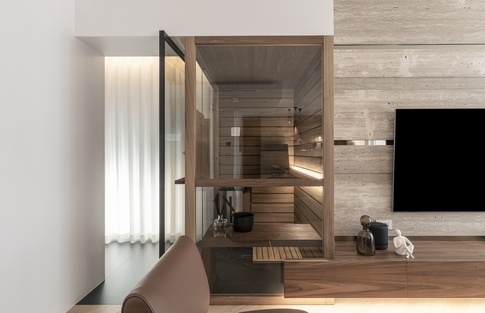 Open Space in stile contemporaneo di 56 di Francesco Cardano Interior Designer