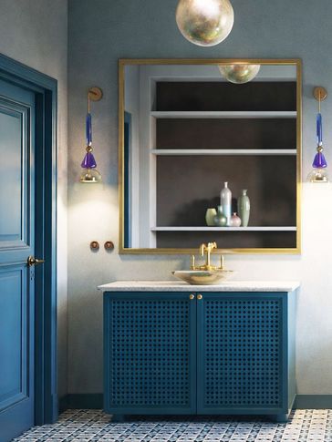 Bagno in stile eclettico di 10 di NOMASS