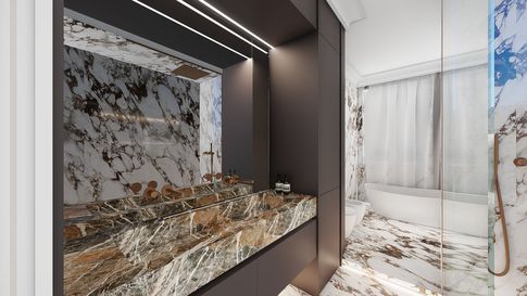 Bagno in stile classico di 10 di Salvatore Sito Interior Designer