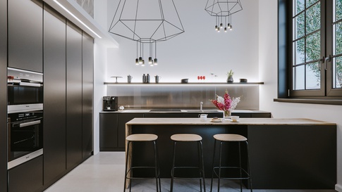 Open Space in stile contemporaneo di 62 di Annalisa Carli Architetto Open Space in stile contemporaneo di 62 di Annalisa Carli Architetto