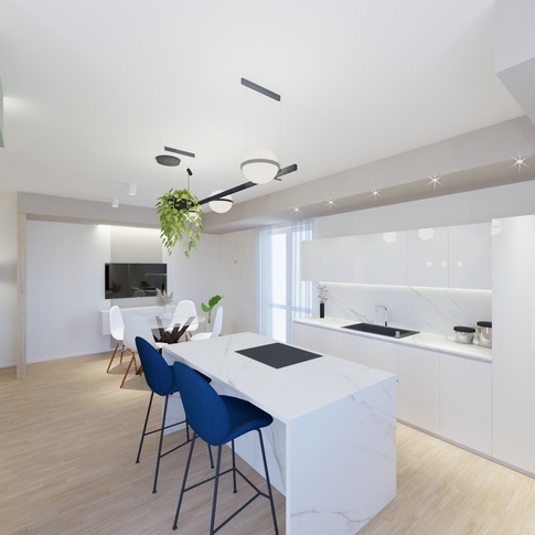 Open Space in stile contemporaneo di 60 di SG Architetti