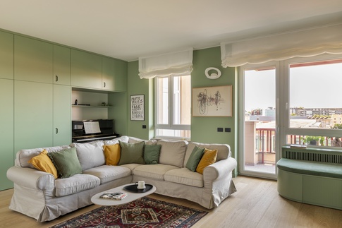 Soggiorno in stile moderno di 31 di Arch. Martina Pozzi MP_archistudio