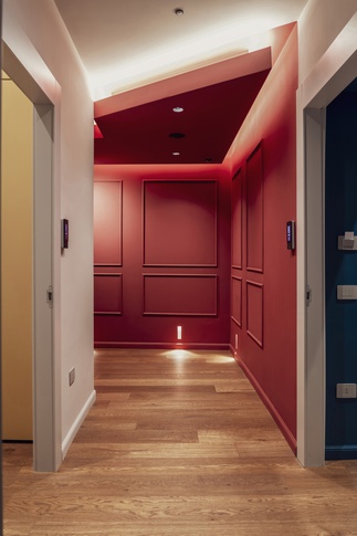 Ingresso in stile contemporaneo di 35 di RAG Architettura di Giuseppe Raimondo Architetto