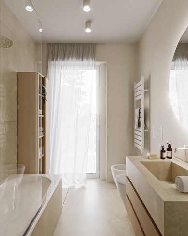 Bagno in stile moderno di 5 di doppiozero interior