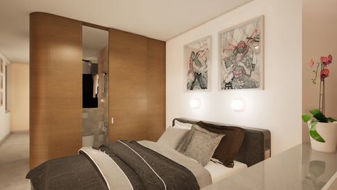 Camera da Letto in stile contemporaneo di 10 di Disi Design