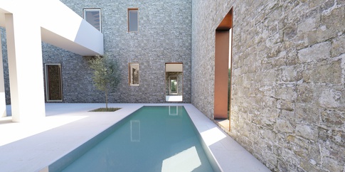 Open Space in stile mediterraneo di 3000 di ciquadro architetti