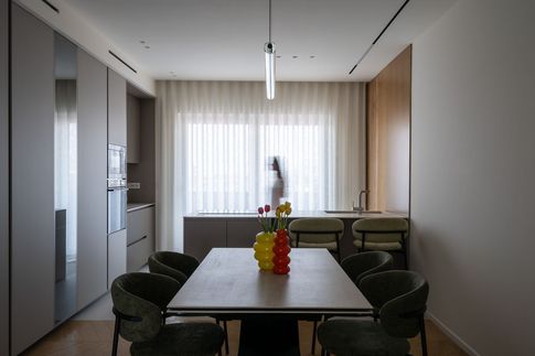 Open Space in stile contemporaneo di 40 di Areadieci architettura