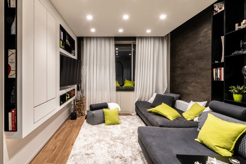 Studio in stile contemporaneo di 2 di kkarchitecture