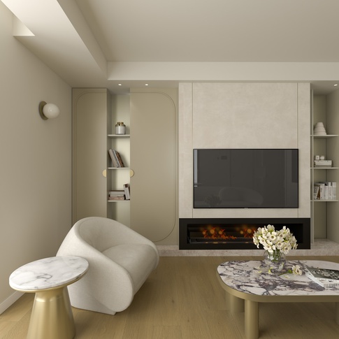 Soggiorno in stile contemporaneo di 40 di EasyRelooking srls