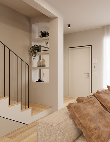 Open Space in stile moderno di 56 di Silvia Aquilani . Design studio