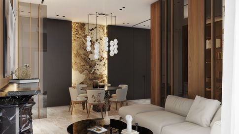 Open Space in stile contemporaneo di 30 di Salvatore Sito Interior Designer