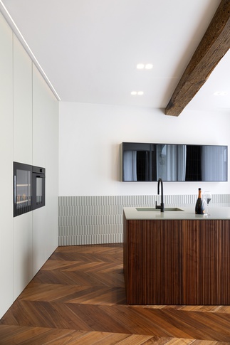 Cucina in stile contemporaneo di 30 di Andrea Benedetti Architetto