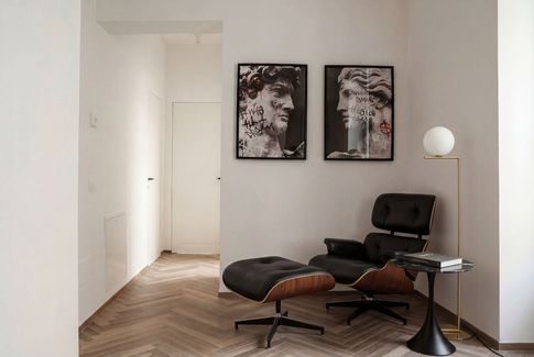Corridoio in stile moderno di 10 di SaturninoStudio Architecture and Design