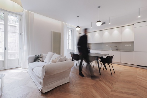 Open Space in stile glamour di 40 di Desearq studio - architettura e interior design Open Space in stile glamour di 40 di Desearq studio - architettura e interior design