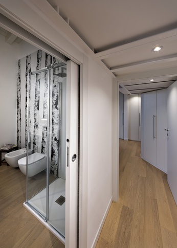 Bagno in stile contemporaneo di 5 di Annalisa Carli Architetto Bagno in stile contemporaneo di 5 di Annalisa Carli Architetto