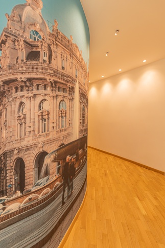 Corridoio in stile urban di 16 di Valentina Solera Architetto