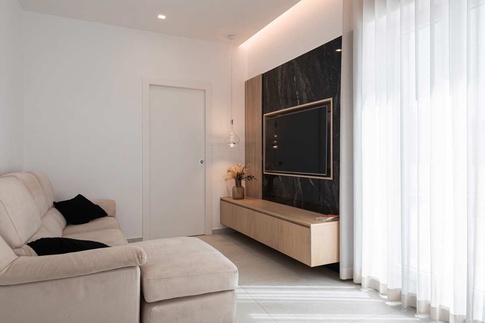 Soggiorno in stile contemporaneo di 13 di MANUARINO architettura design comunicazione